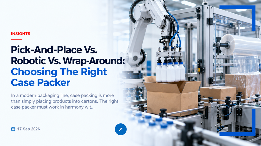Pick-and-Place vs. Robotic vs. Wrap-Around: Choosing the Right Case Packer
